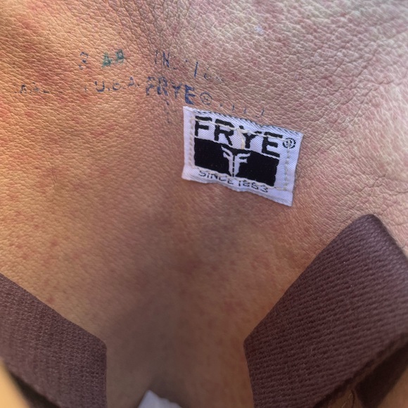 Frye Leather Riding Boots, Rust Brown size 8 vintage 1970s - Picture 7 of 9